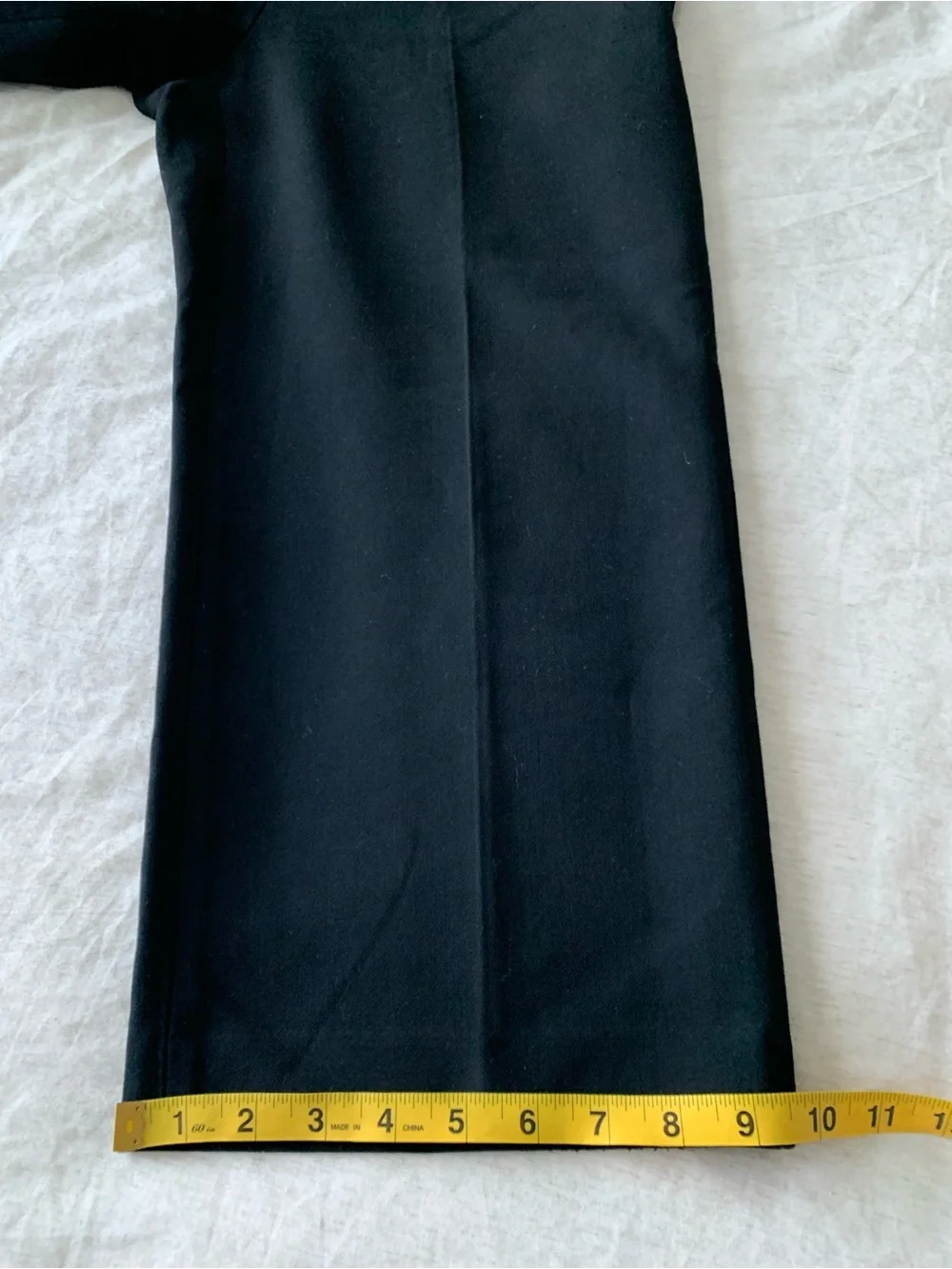 Babaton Pant Agency Black cropped Wide-Leg Pants women’s size 12 - Picture 5 of 11